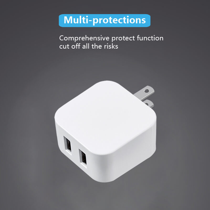 US EU AU UK JP Plug Fast USB Chargers Dual Socket Smart IC Chip