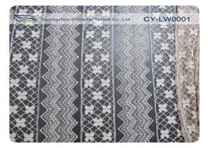 China Dress Cotton Nylon Lace Fabric Eco Friendly 30% Nylon 70% Cotton CY-LW0001 on sale