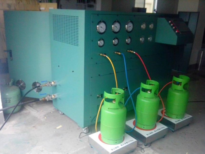 CM20A Cylinder Filling Machine Refrigerant Sub-Package Charging Machine For ISO Tank