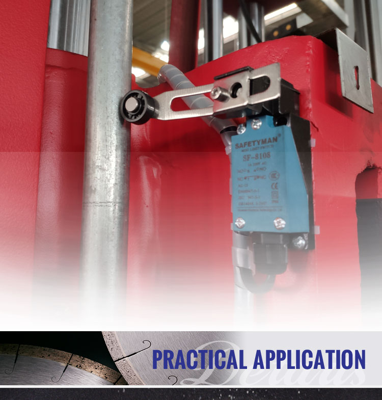 Single Arm Multi-blade Stone Cutting Machine for Red Granite Block Profiling
