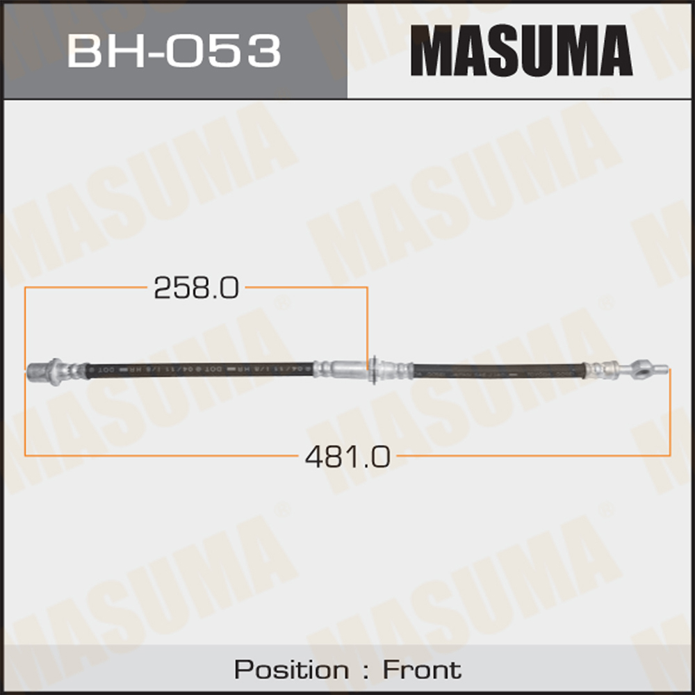 BH-053 MASUMA Universal Auto Brake Systems Hose for TOYOTA LITEACE CR30G 48.5*2*2 cm
