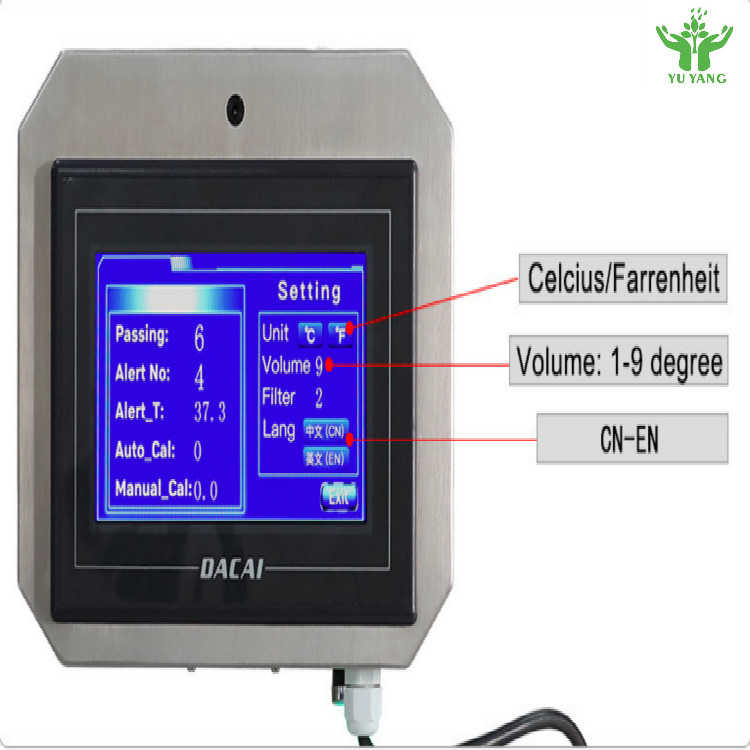 Walk Through Infrared Temperature Sensor For 220V Body Temperature Scanner