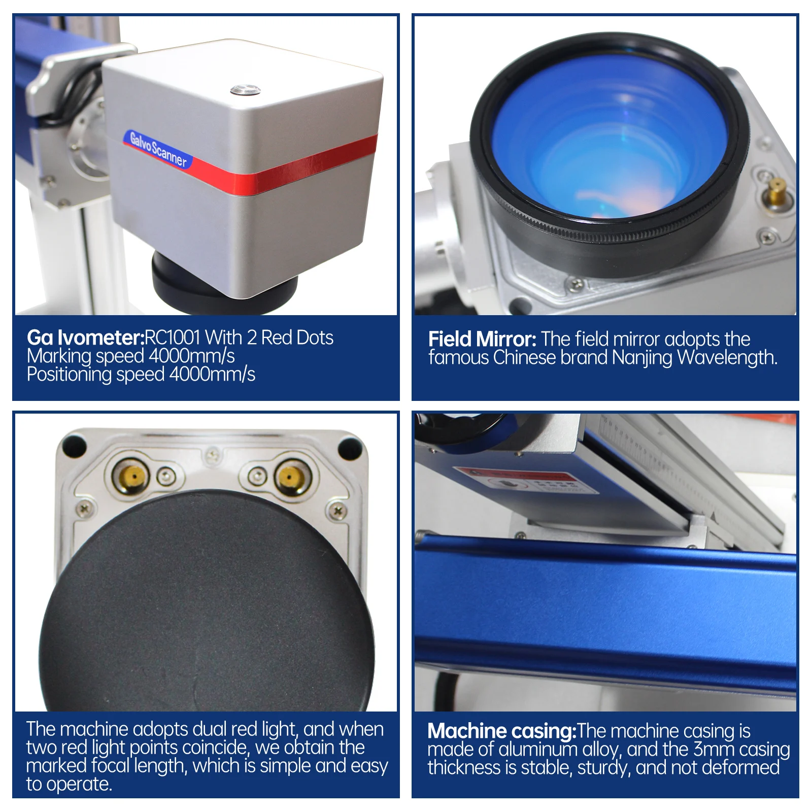 Mini Optical Fiber Laser Marking Machine For Plastic Metal Engraving 20W 30W