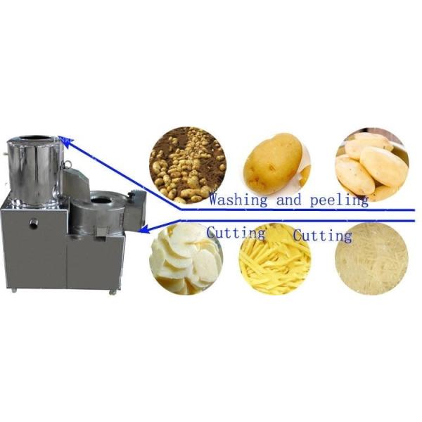 100kg commercial potato peeling cutting machine french fries cutter potato chips slicer