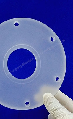 Transparent Quartz Glass Plate With Hole Semiconductor Laser Drilling 100mm
