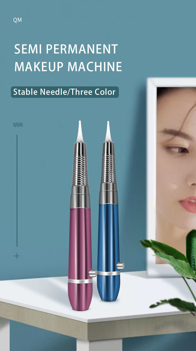 Rose Red Blue Silver Permanent Makeup Machine 6V Regular Needle
