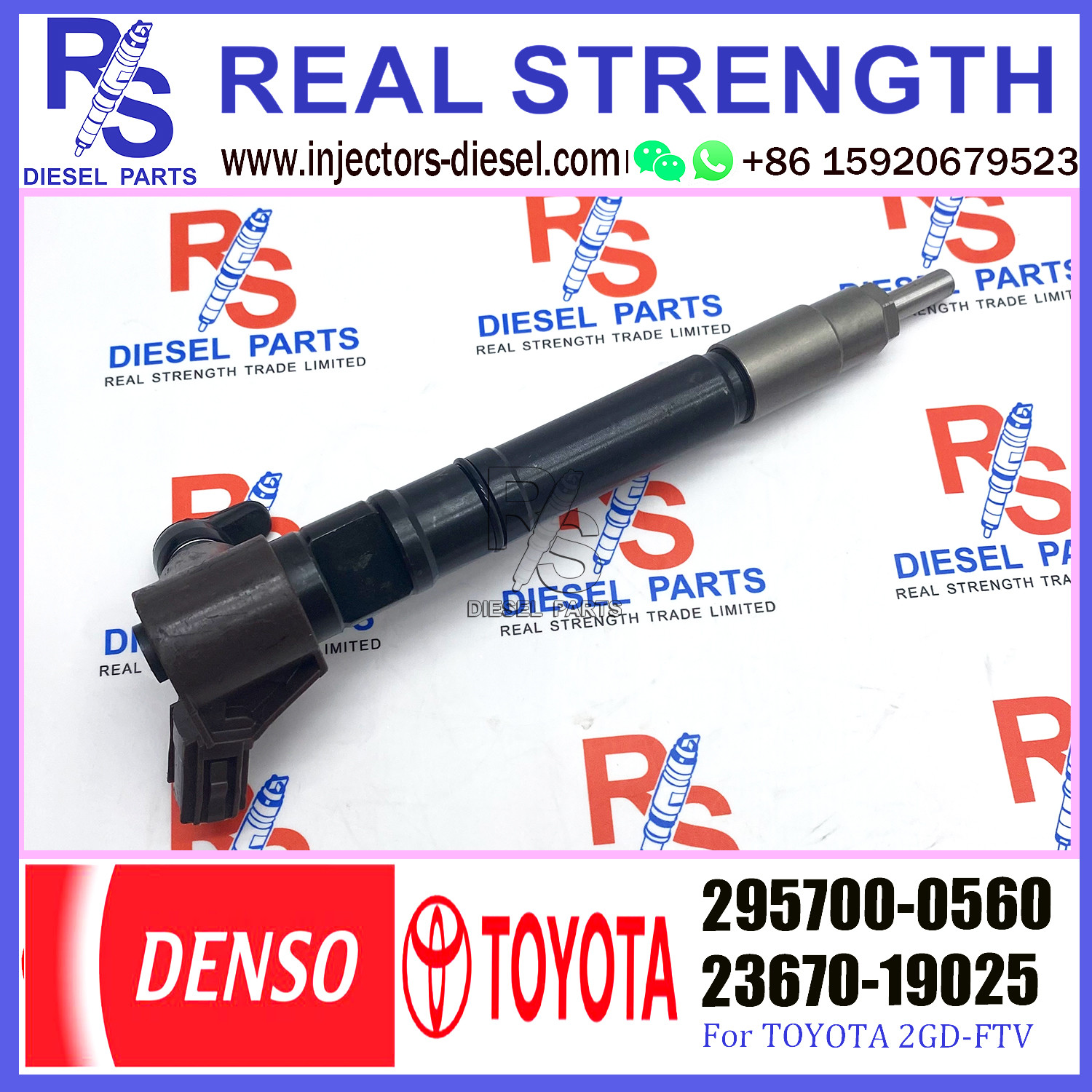 23670-0E020 Common Rail Diesel Injection 295700-0560 23670-11020 23670-09430