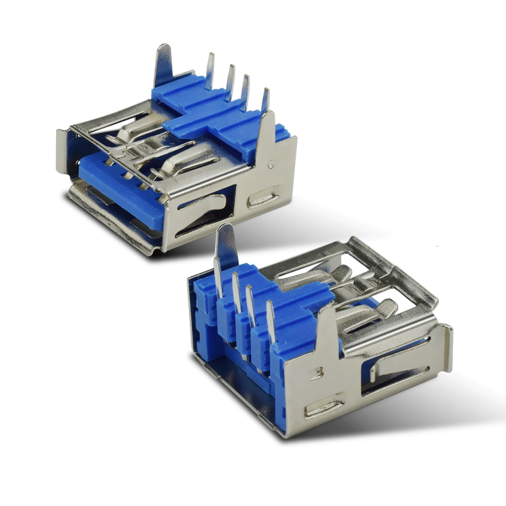 14mm DIP PCB Usb 2.0 Type A Female Connector 4 Pin Right Angle Socket Jack