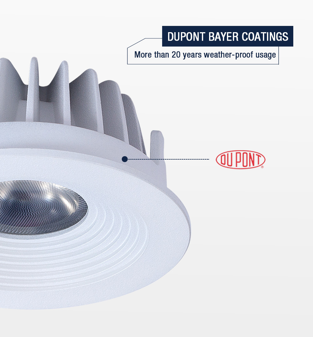 Diameter 80mm Dimmable LED Downlights Recessed IP54 9W 220-240V Trimless