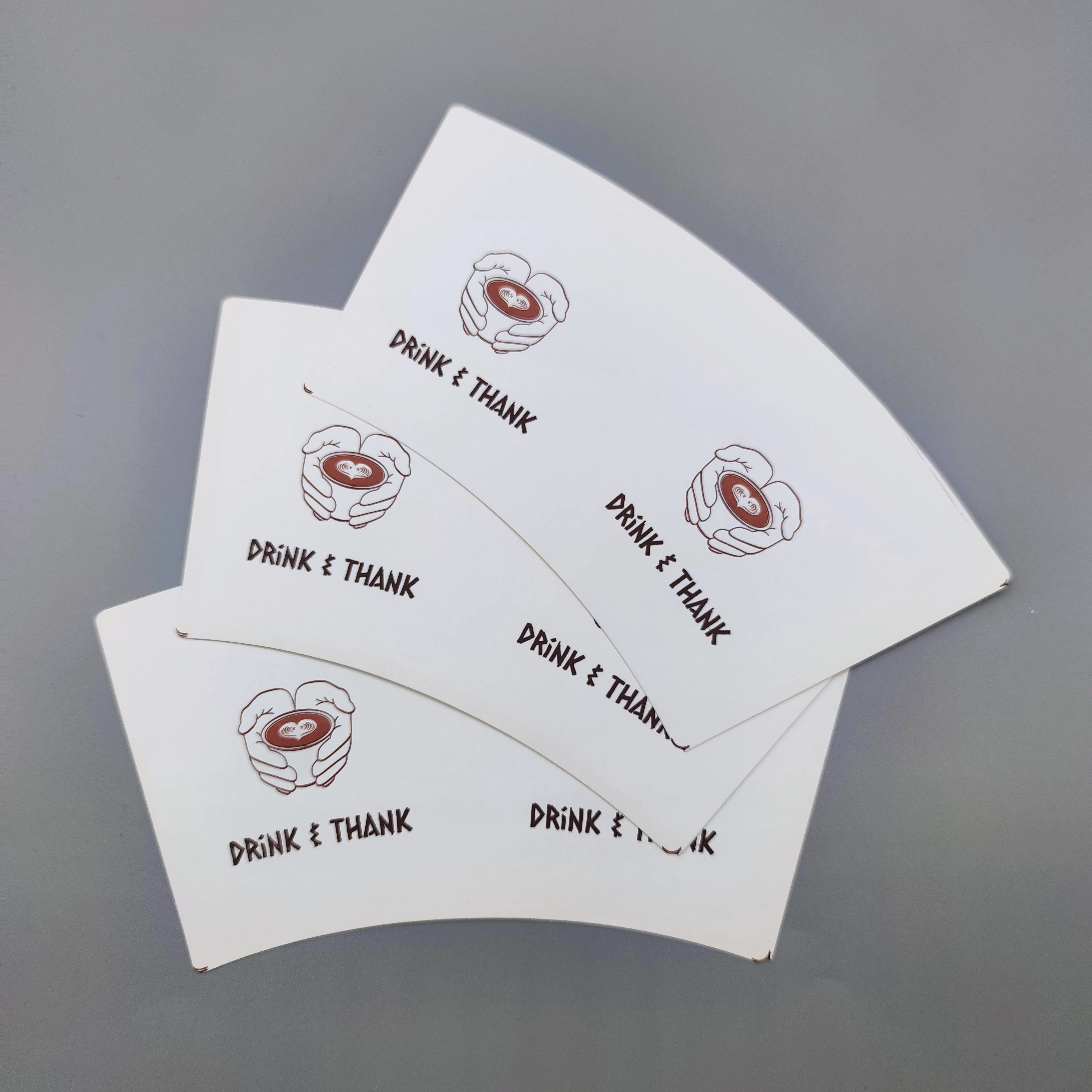Biodegradable PE Coated Paper Cup Fan 23OZ Food Grade For Coffee