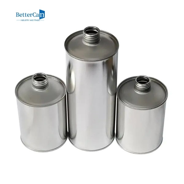 1 Liter Round Metal Tin Can Cylinder Shaped D84*H210mm With Lid
