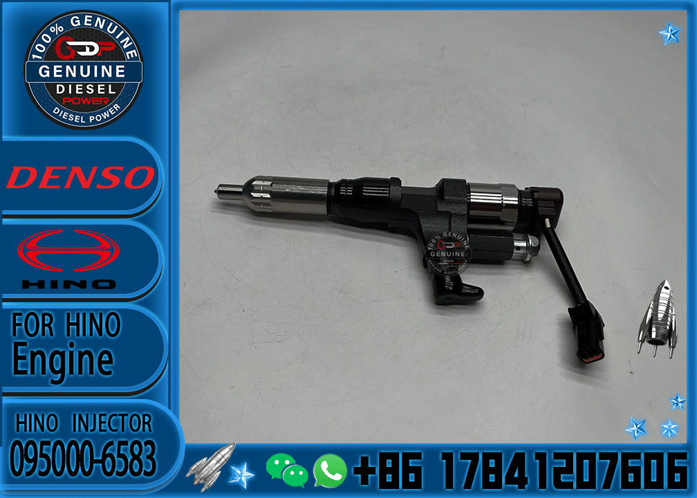Common rail injector fuel injector 095000-6581, 095000-6582, 095000-6583 forJ08E 330PS 23670-E0320