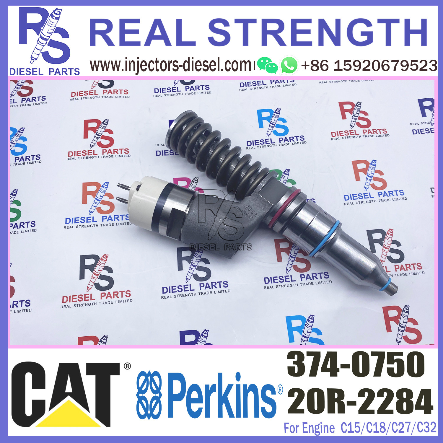 Diesel Engine Caterpillar C15 Injectors 374-0750 3740750 For E365C 374D