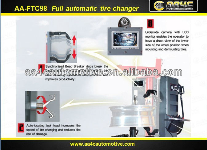 AA4C full automatic tire changer AA-FTC98 tyre changer tire service machine