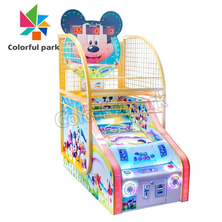 Mickey Mouse Kid Arcade Machine , 80W Mini Basketball Arcade Machine