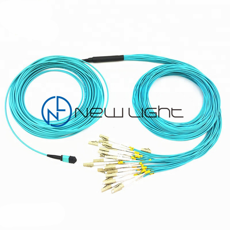 8 / 12 / 16 / 24 Fibers MPO MTP Trunk Cable Pre Terminated For LANS / WANS / FTTX