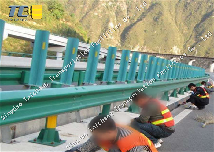Traffic Highway Guardrail Roadway Safety Crash Barrier W Beam Guardrail