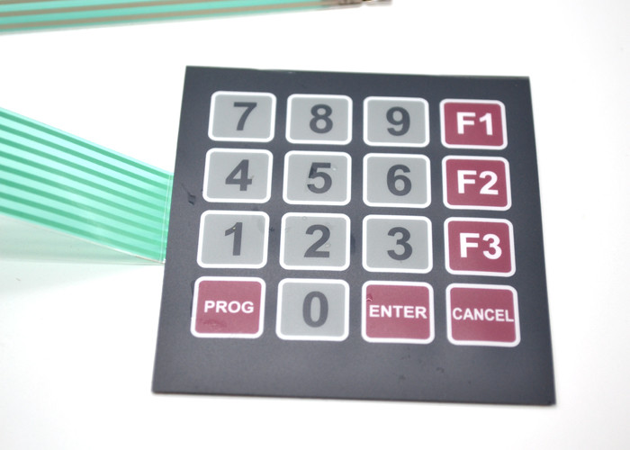Waterproof Polyester Standard Membrane Switch , Membrane Tactile Switch Keyboard