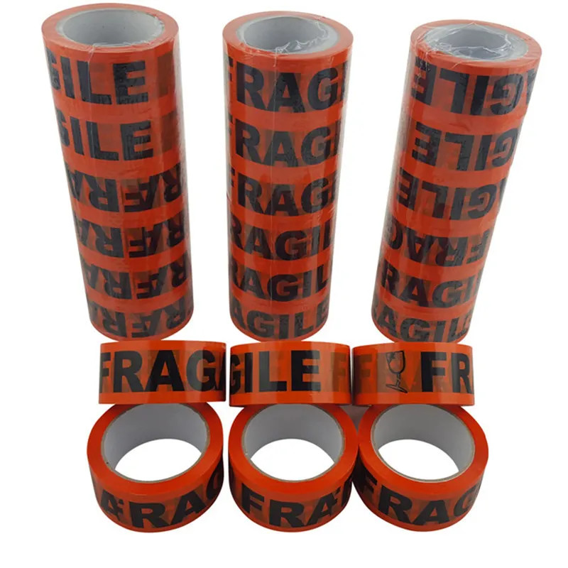 OPP Packaging Adhesive Cello Jumbo Roll Shipping Custom Logo Printed Clear Fragile Plastic Bopp Packing Tape