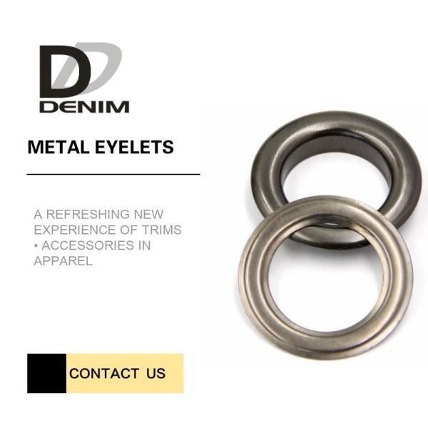 Outdoor Clothing Metal Eyelet Rings Replacement Good Chemical Resistance Large