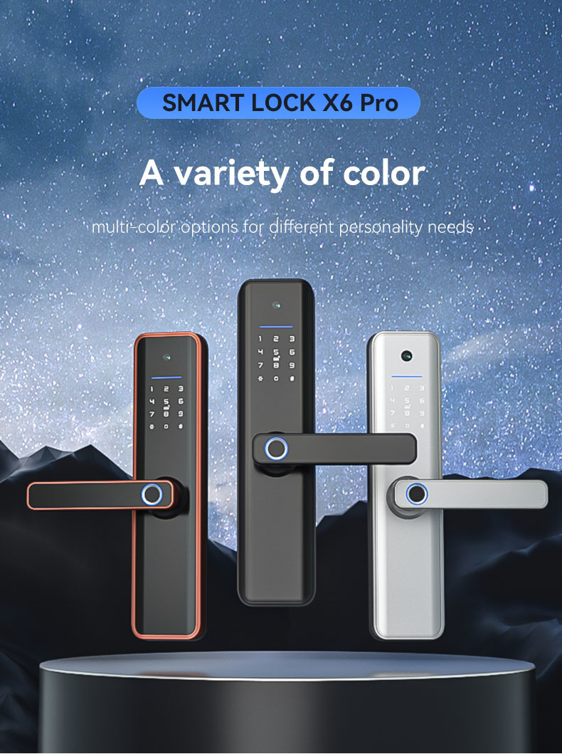 Anti Corrosion Smart Camera Door Lock Password Biometric Smart Camera Lock