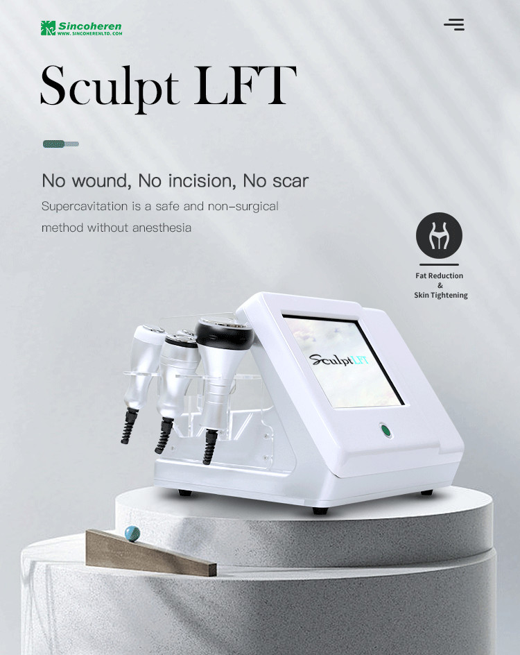 Fat Loss Vacuum RF Cavitation Slimming Machine 450mm*300mm*250mm