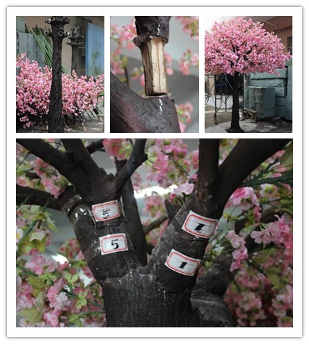 UVG white artificial trees and flowers cherry blossom wedding tree for event planner CHR005