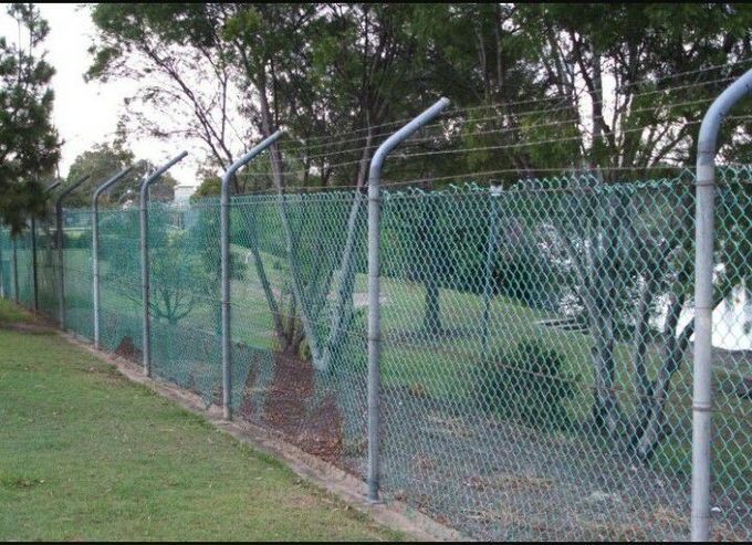 Barbed/barbed selvedge Galvanized Chain Link Panels Fence,0.9mx20mx50*50mmx2.8mm