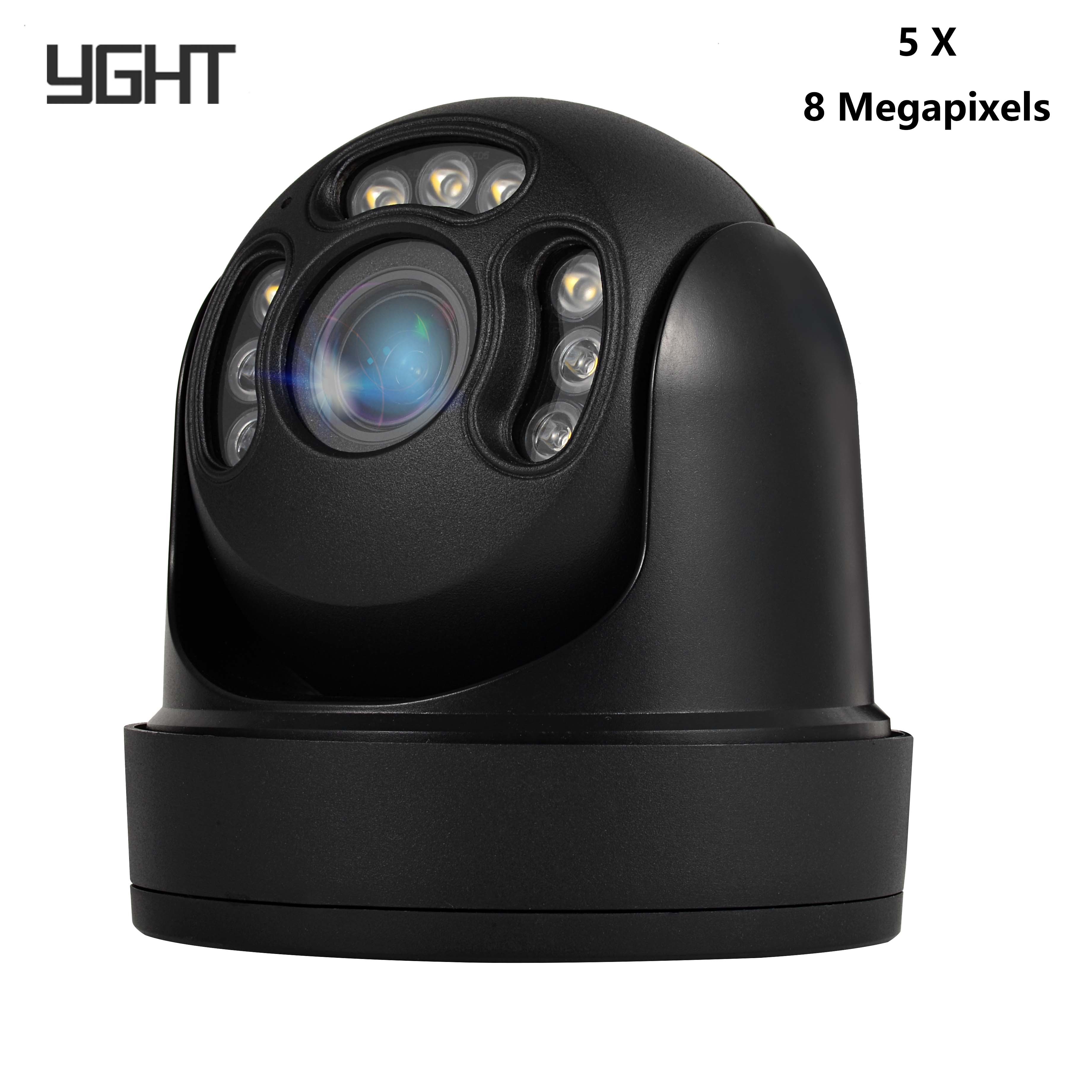 8MP POE PTZ Camera Kamera Outdoor Metal Housing 5X Optical Zoom 60M IR Distance