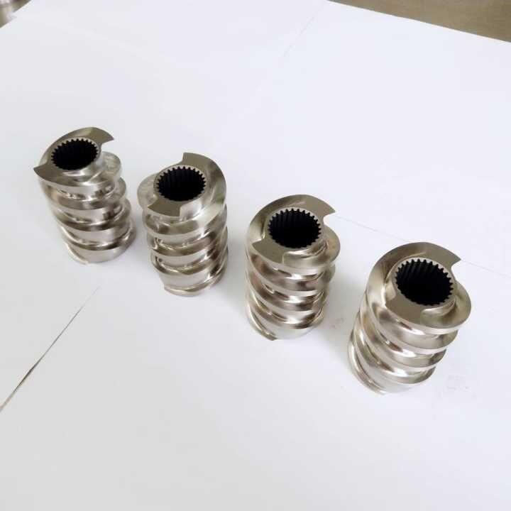 Three Flighted Kneading Block , Twin Screw Extruder Elements Compact Size for Petrochemical
