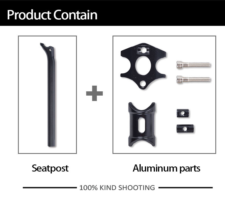 Carbon Fiber T1000 3K Weave Mountain Road Bike Saddle Tube Seat Post
