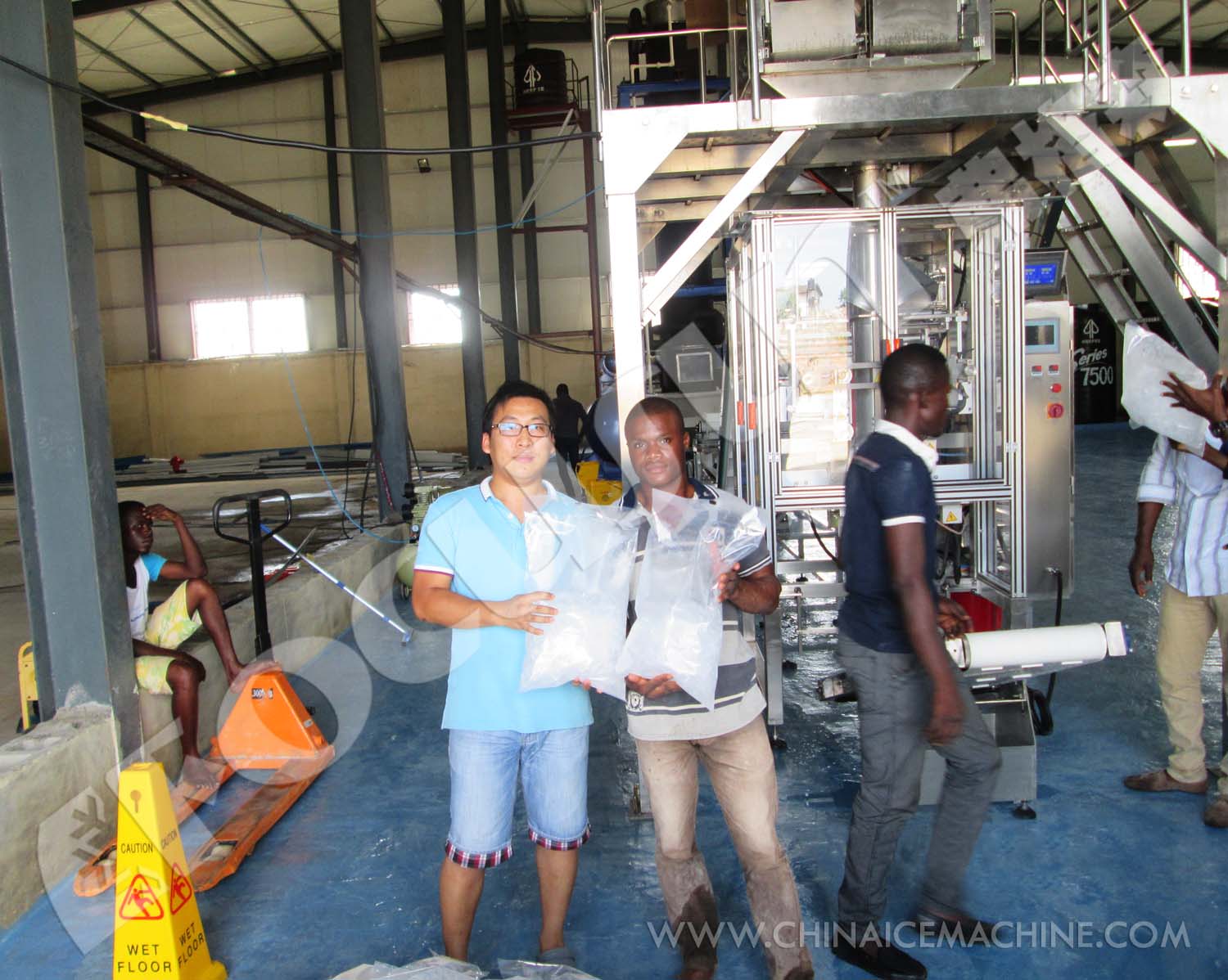 Video Outgoing-Inspection Provided Fully Automatic Ice Tube Packing Machine 200g-20kg