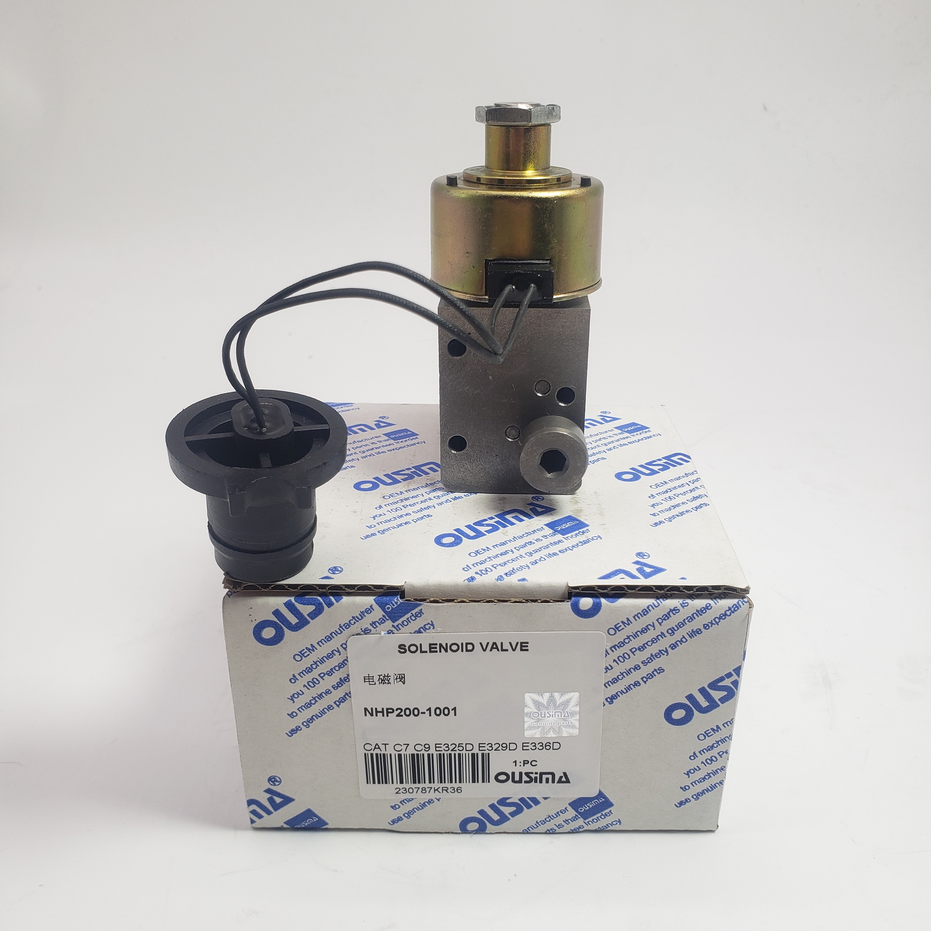 Solenoid Valve NHP200-1001 For CAT C7 C9 E325D E329D E336D
