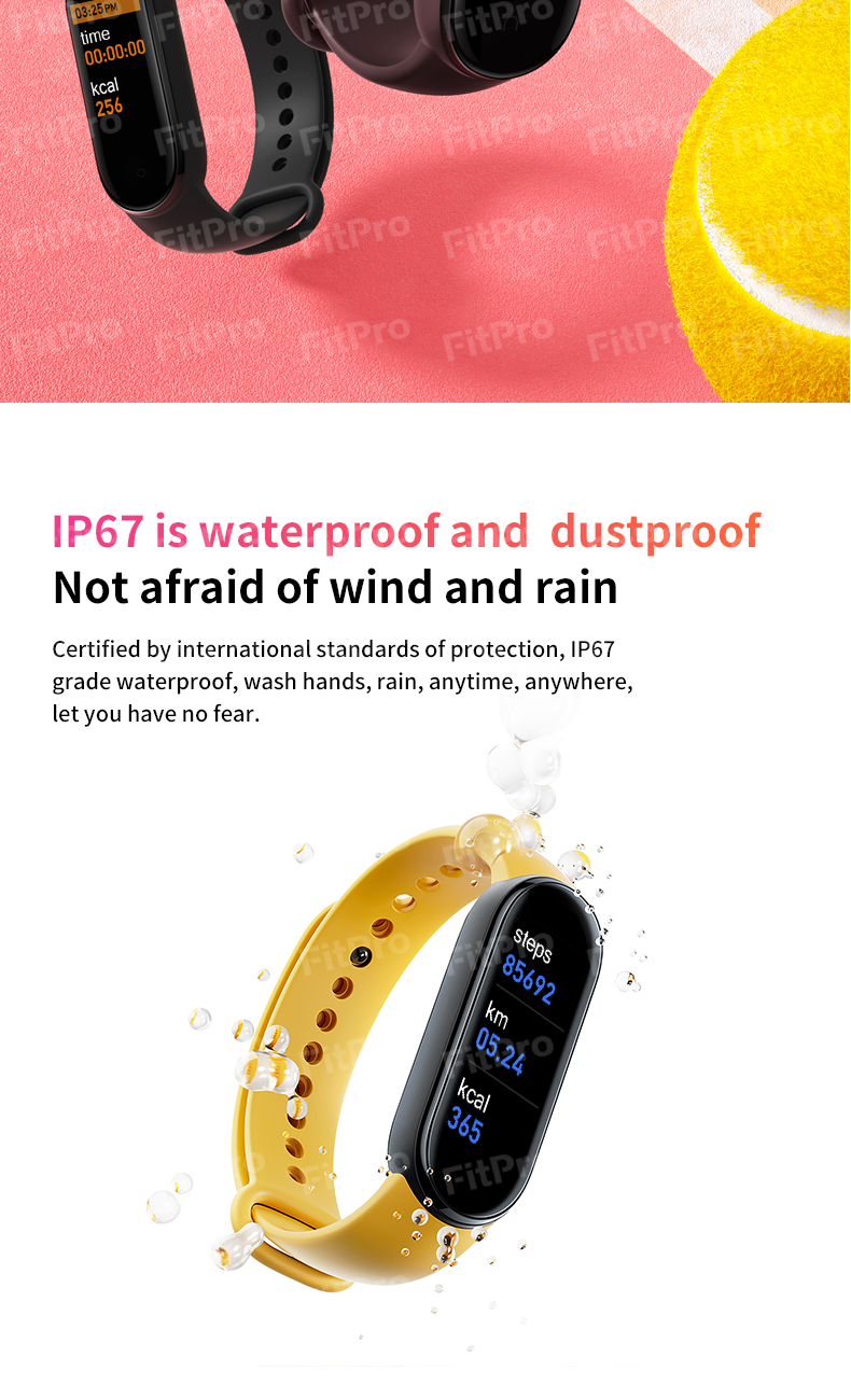 Wholesale Smartwatch Fitness Tracker Watch For Xiaomi Smartband Mi Band 6 5 Fitness Bracelet