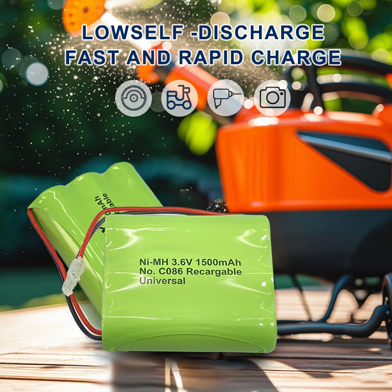 Rechargeable NiMH Battery Pack Nickel Metal Hydride Battery Pack 3.6v 1500mah