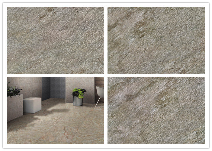 Non Slip Sandstone Porcelain Tiles , Matte Finish Rustic Floor Tiles 60x60 Cm Indoor Porcelain Tiles