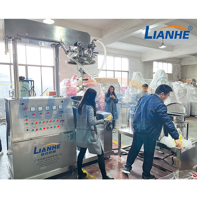 100L Cosmetic Vacuum Homogenizer Mixer Body Lotion Ointment Making Machine
