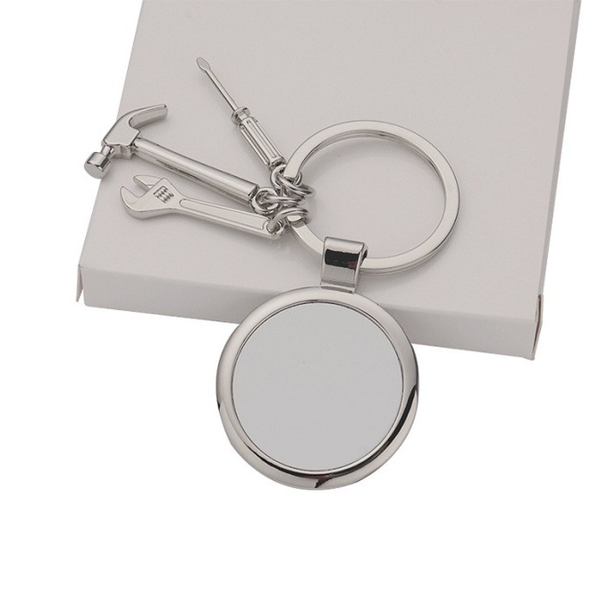 Personalized Gifts Sublimation Father's Day Tool Keyring Pendant For Sublimation Heat Transfer Printing