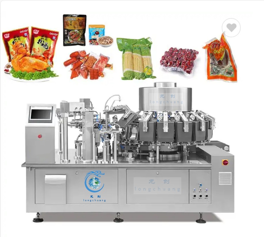 High Speed Tofu Doypack Packaging Machine With Automated Vacuum System Vacuum