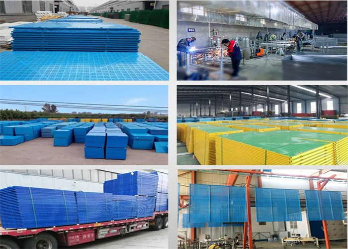 High Rise Building Site Perimeter Safety Screens 0.4mm Plate Thickness