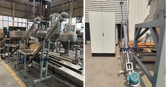 Screw Blade Seal Push Dry Powder Viscous Granule Material Machine