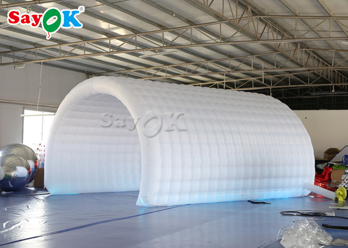 Inflatable Lawn Tent White Oxford Cloth Inflatable Channel Tent 6*3*3mH For Sports Competition