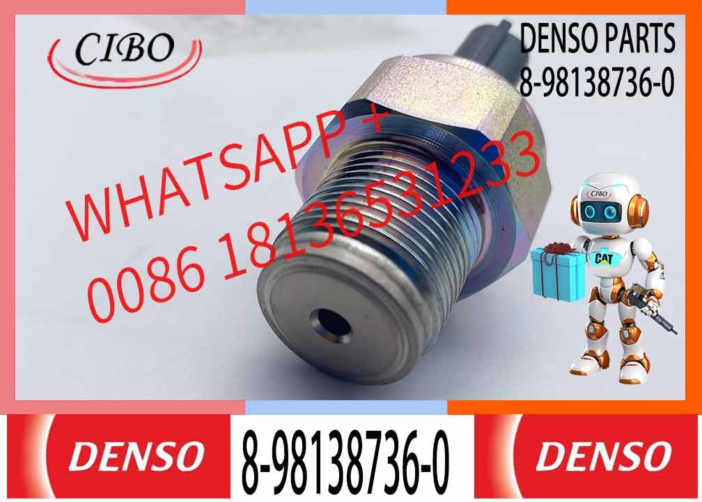 Excavator Parts Common Rail Pressure Sensor 8-98138736-0 8981387360 For CX130B CX210B CX350B CX470B CX210C SH210-5