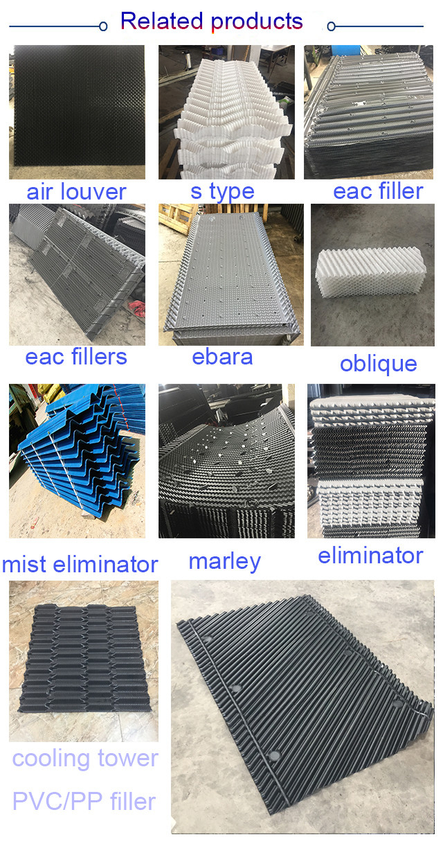Counter Flow PVC Cooling Tower Fills 0.3mm Thick Matt PVC Plastic Sheet 2