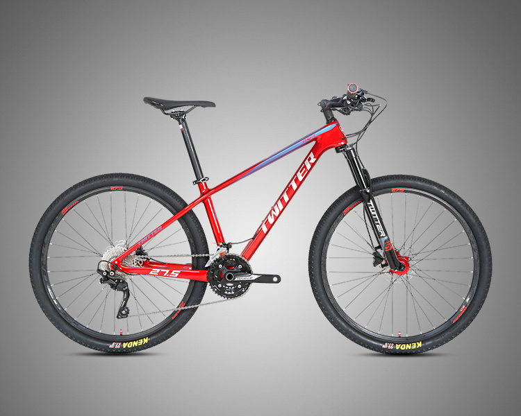 30 Speed Big Tires 27.5 Inch Off Road Mountain Bike Carbon Fiber Frame No Fold