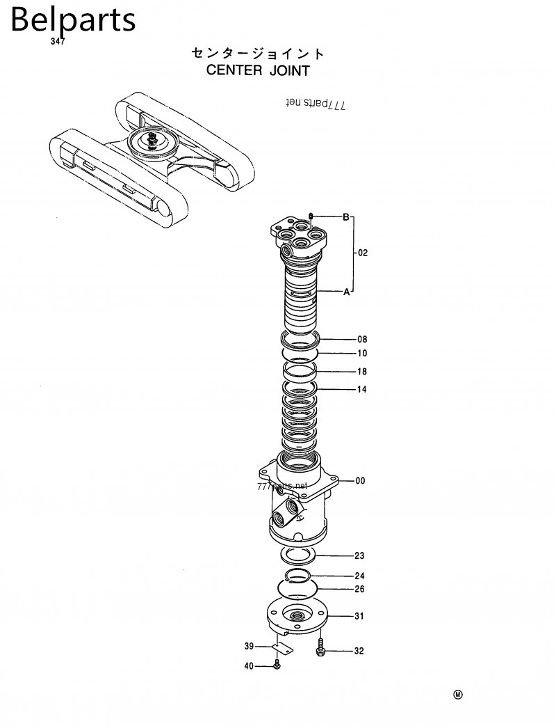 9101521 Excavator Spare Parts Swivel Joint EX120-5 EX220-5 ZX200 ZX250 ZX240-3 Center Joint