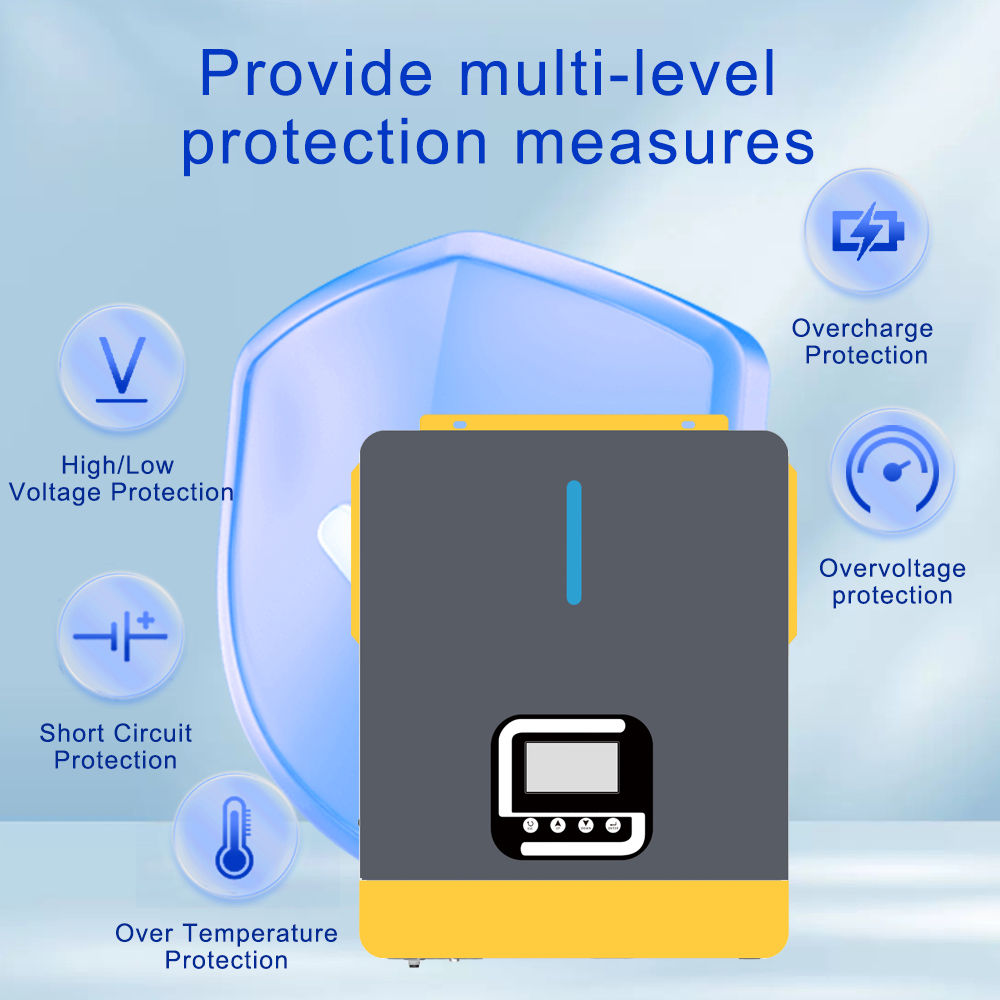 4200w 24v Hybrid Solar Inverter Off Grid On Grid Solar Inverter With Mppt