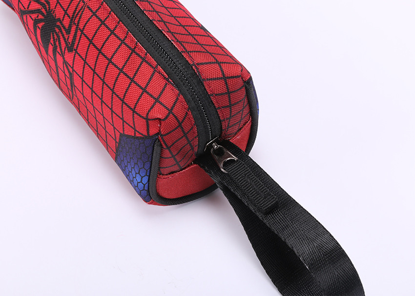 Custom Batman Logo Zipper Pencil Pouch , Canvas Travel Gift Makeup Pencil Holder