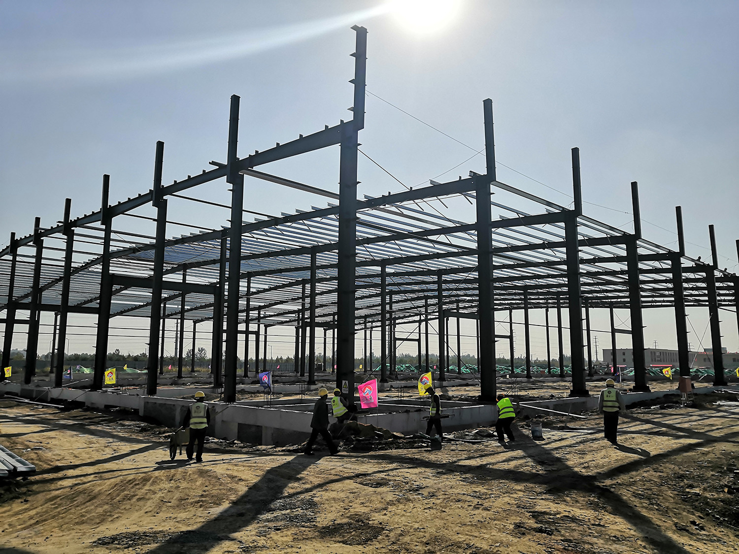 S355 H Section Steel Structural Workshop Prefabricated Metal Construction Building
