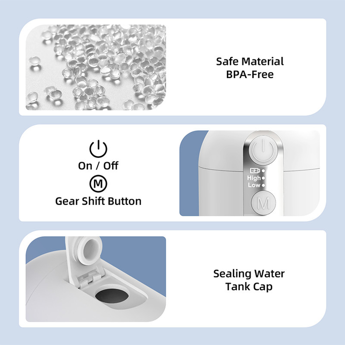 3.7V Power Electric Bidet For Toilet , Eco-Friendly ABS PP Material Portable Toilet Flusher
